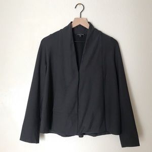 Eileen Fisher One Button Blazer Jacket Grey M